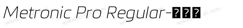 Metronic Pro Regular字体转换